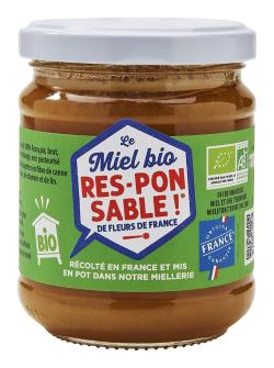 Le Miel Responsable BIO Origine France Garantie- 250g