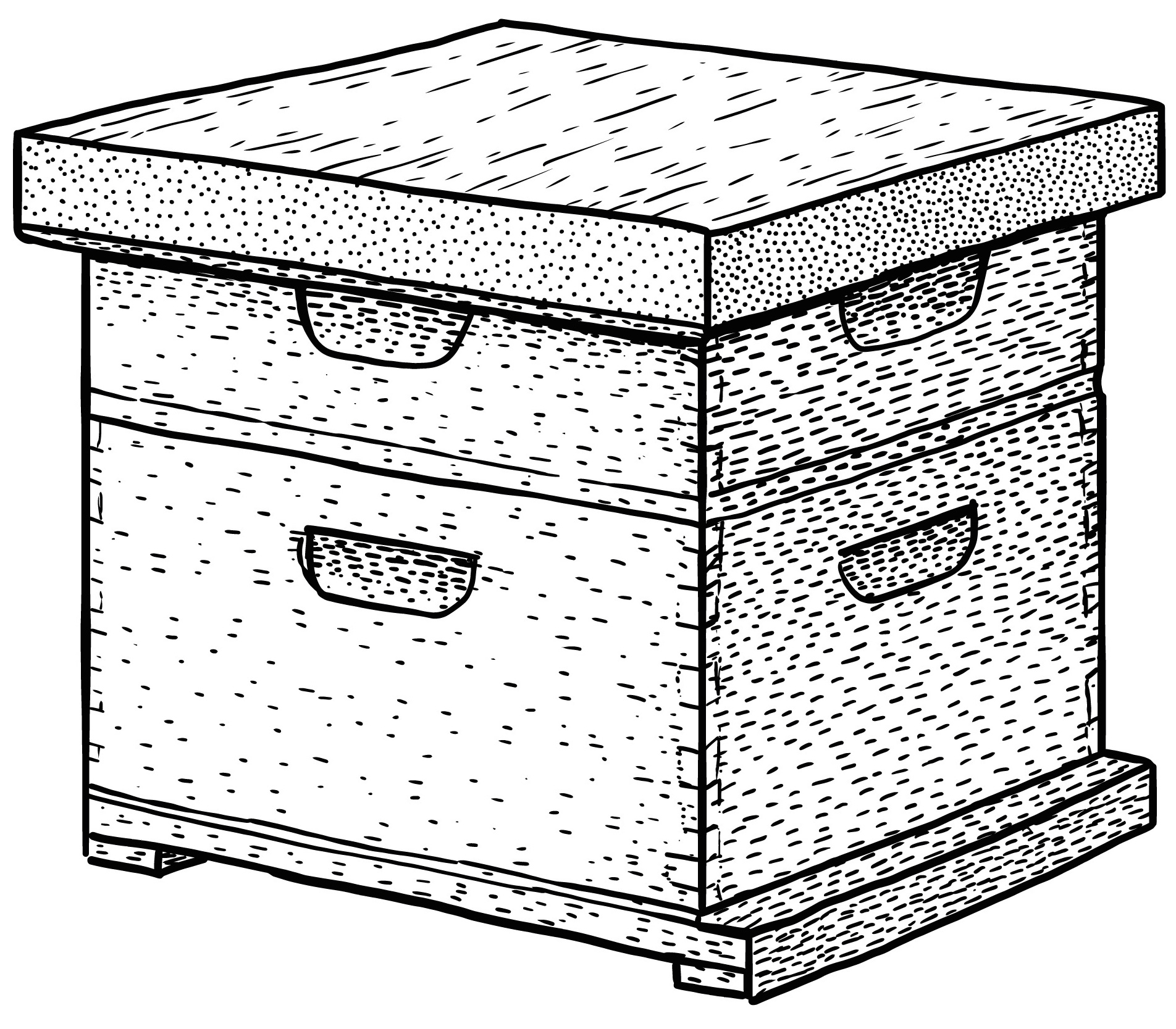 Logo dessiné d'une ruche